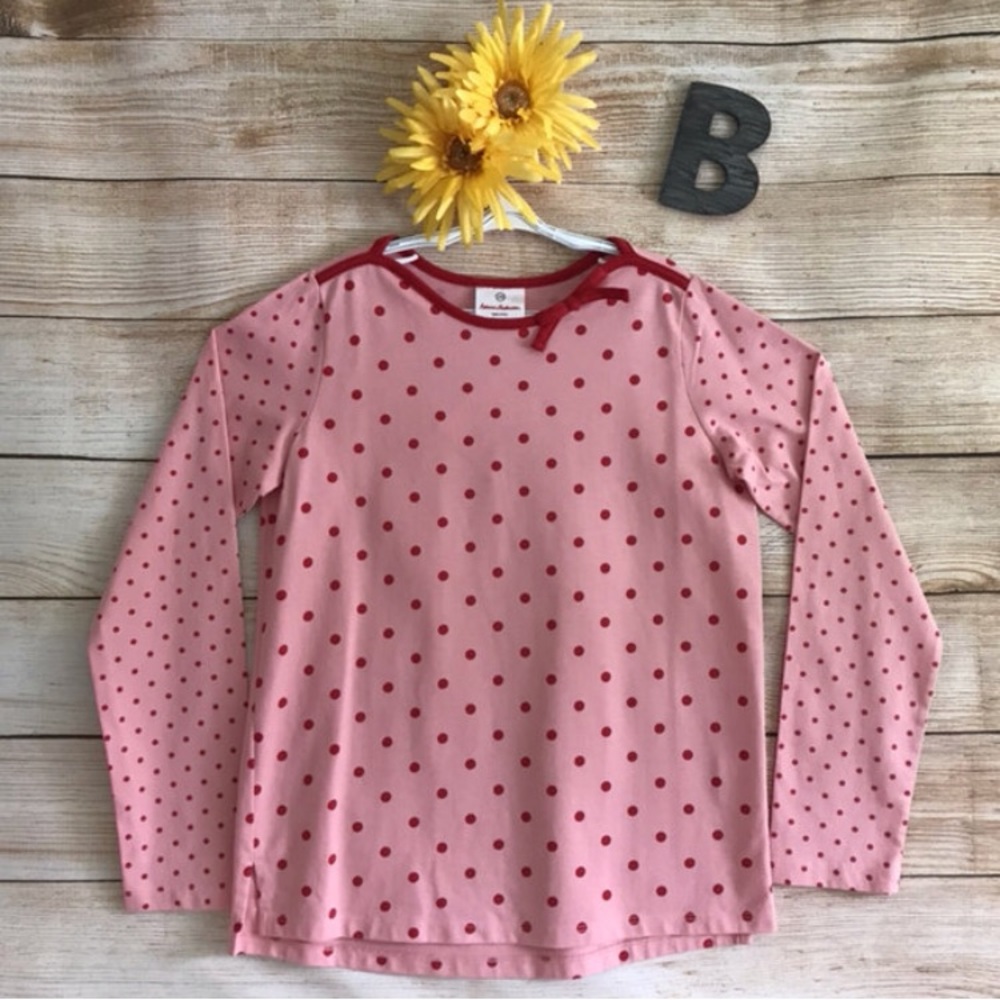 NWT Hanna Andersson Pink Polka Dot Shirt